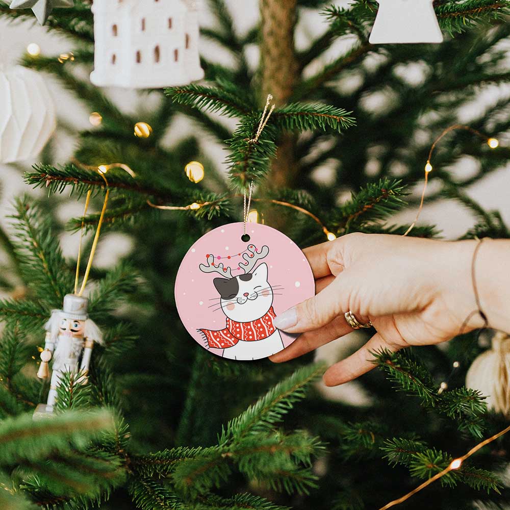 Ceramic Round Ornament Single Sided