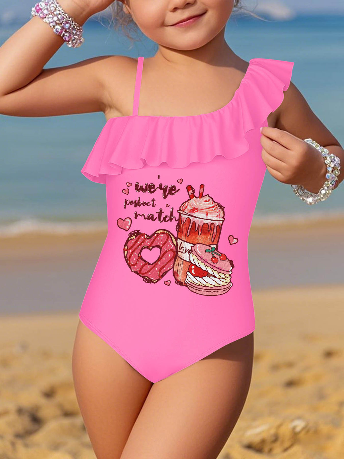 Girls Ruffled Swimsuit Free Shipping Usa Only