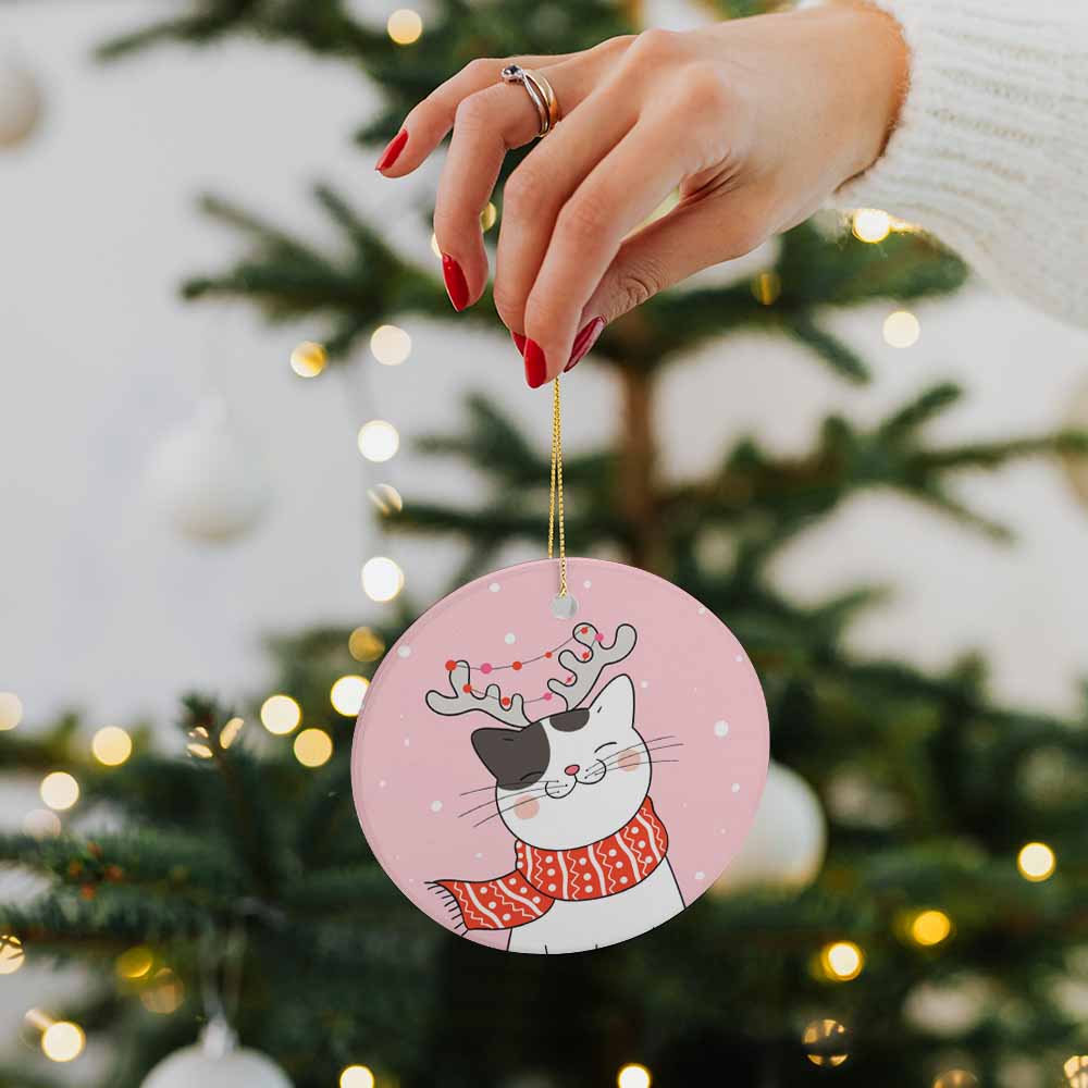 Ceramic Round Ornament Single Sided