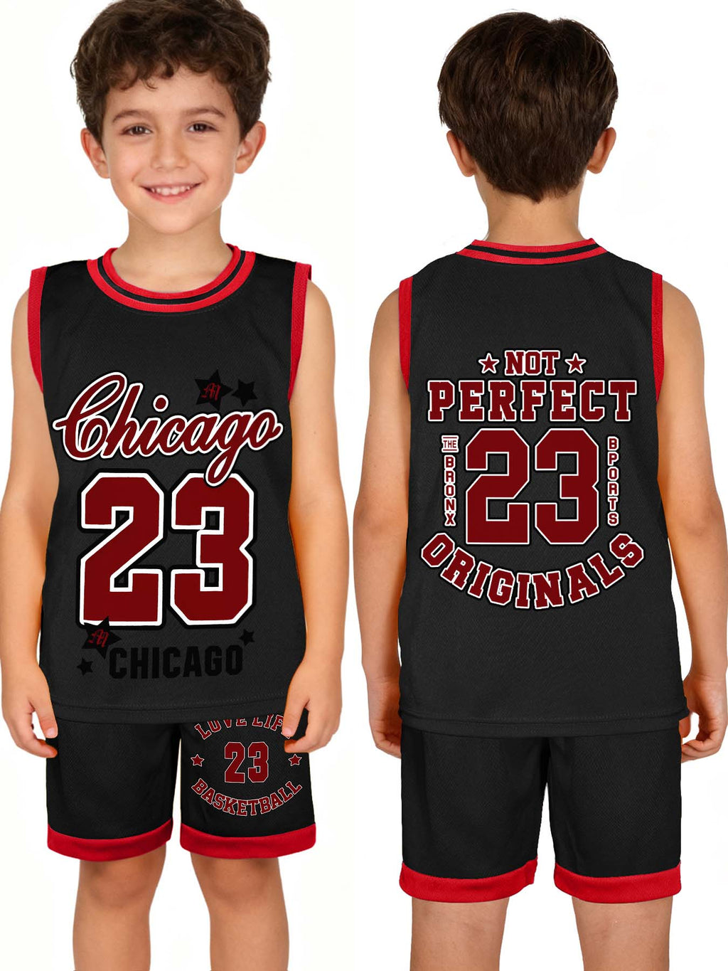 Kids Basketball Uniform Set Tbb001 Us Ship
