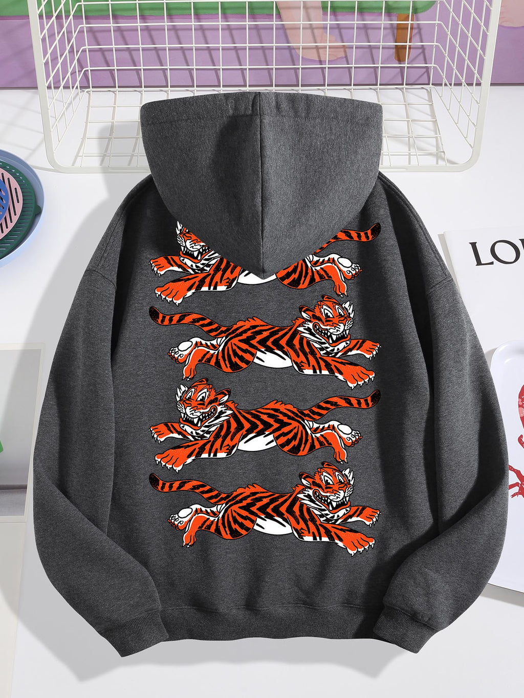 Hooded Sweatshirt Back Print Single Sided Tbb001