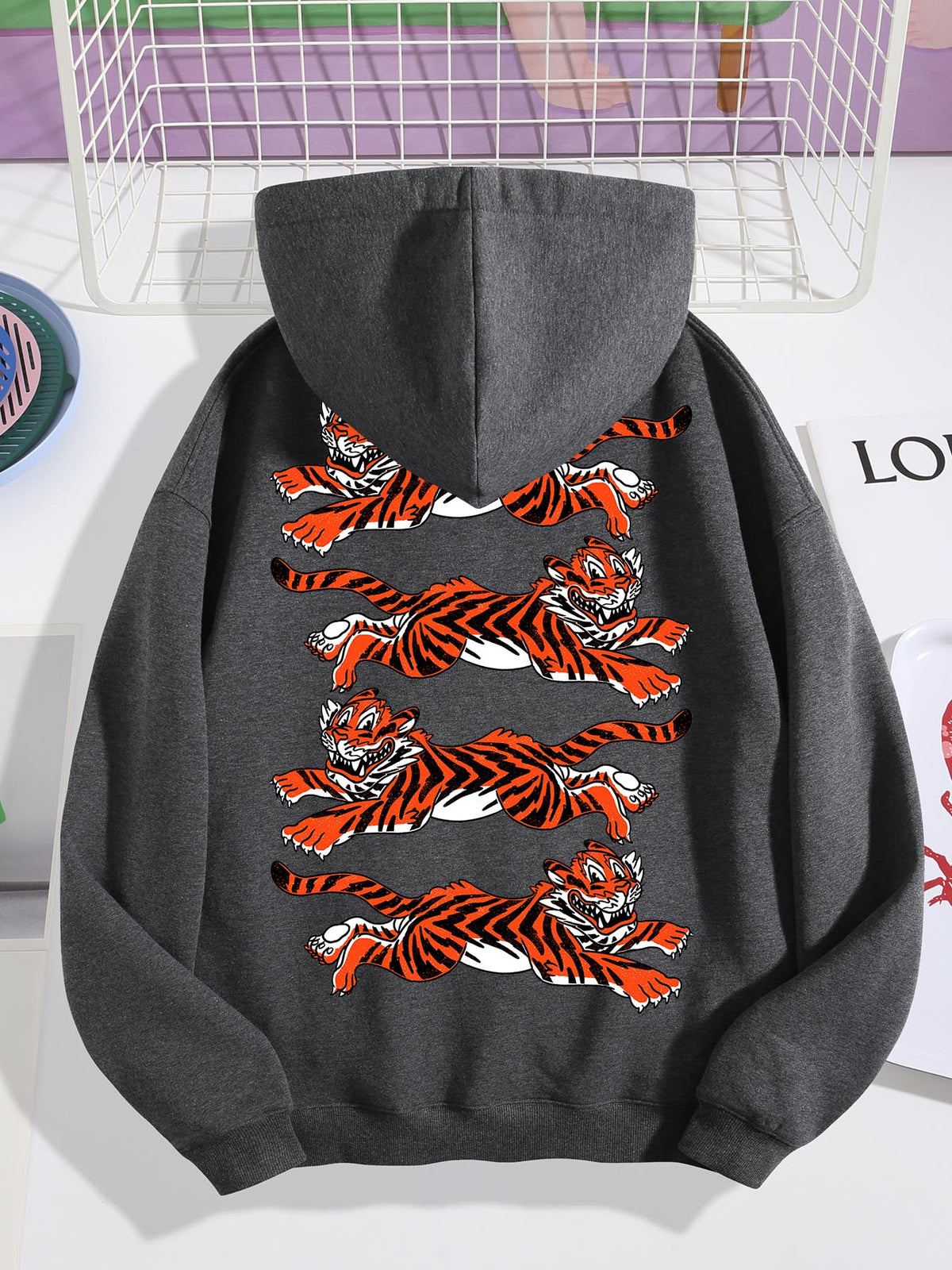 Hooded Sweatshirt Back Print Single Sided Tbb001