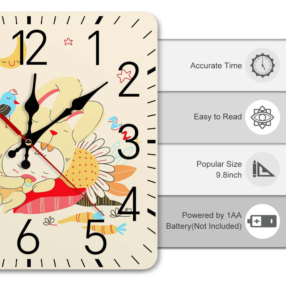 Square Wall Clock 25x25 Mexican Tbb001