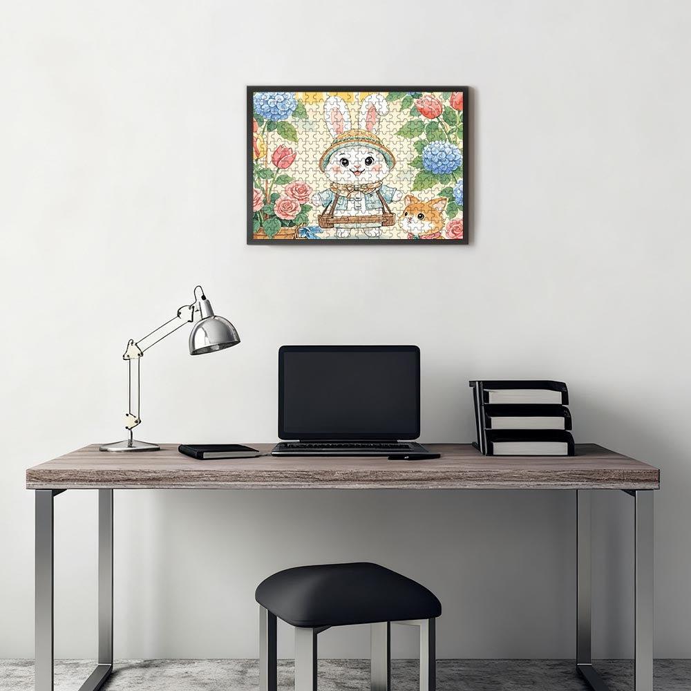 Wooden Puzzle Horizontal Single Image