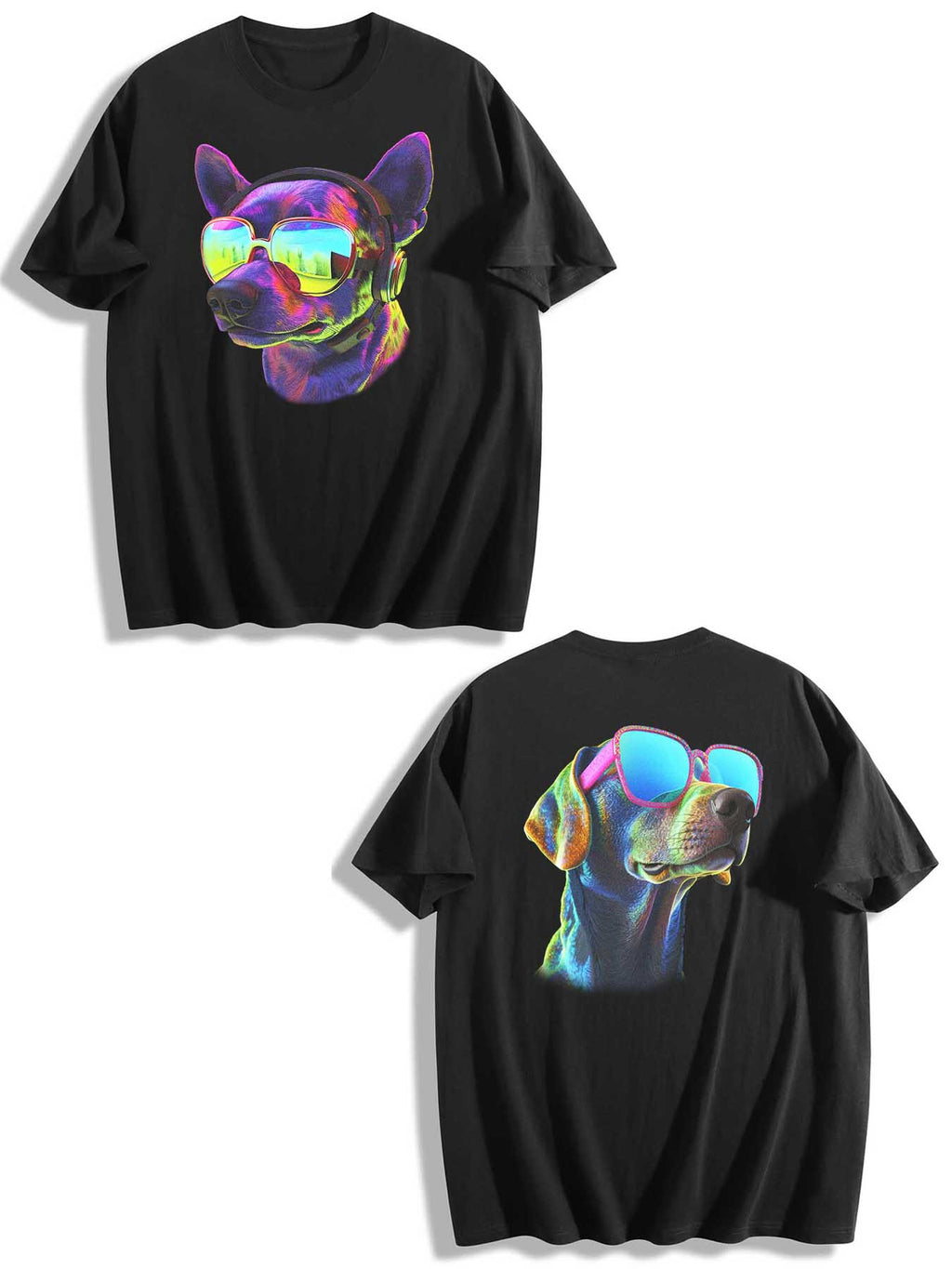Double Sided Print Cotton Short Sleeve T Shirt Tbb