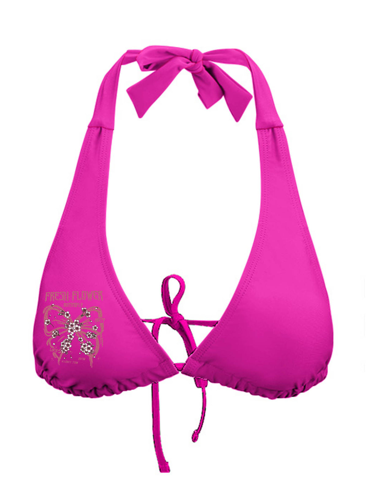 Women Bikini Top Double Sided Print