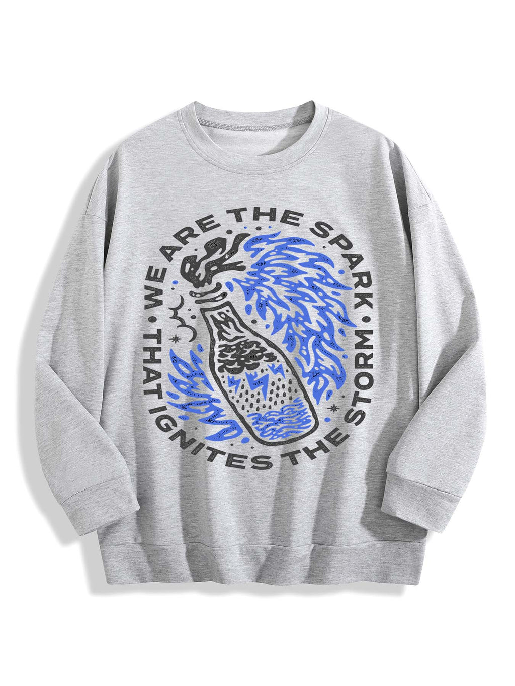 Round Neck Sweatshirt Single Sided Print Tbb001