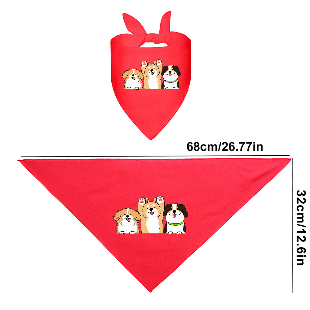 Solid Pet Triangle Scarf Free Shipping Usa