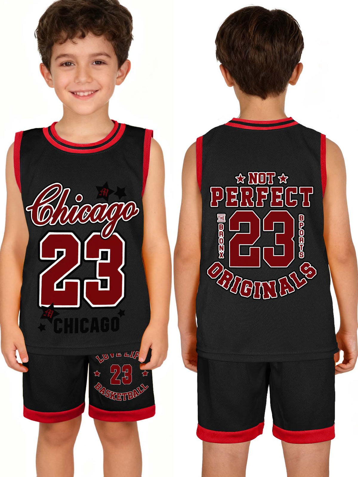 Kids Basketball Uniform Set Tbb001 Us Ship