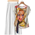 Strap top wide leg pants set