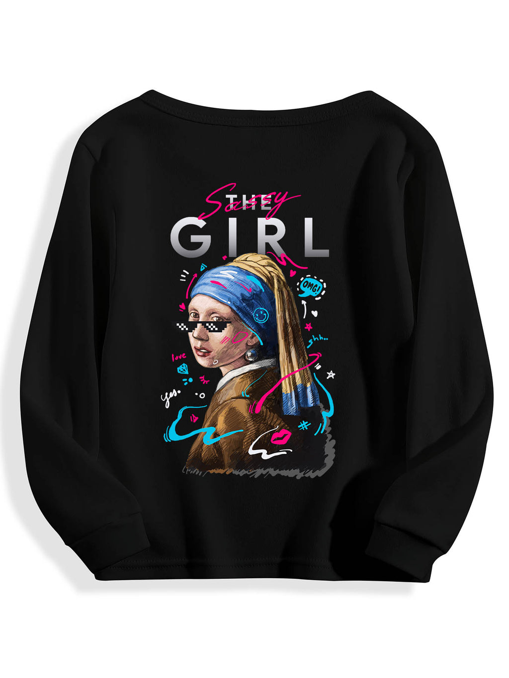 Kids Long Sleeve Single Sided Print Tbb001