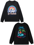 Cotton Long Sleeve Tee Double Sided Print Tbb001