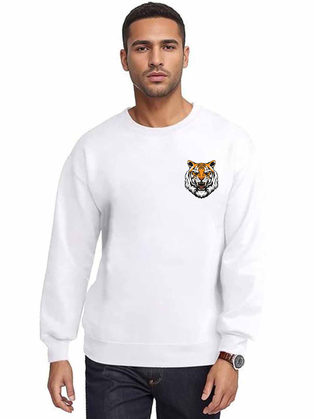 Round Neck Sweatshirt Single Sided Print Tbb001 Japanese
