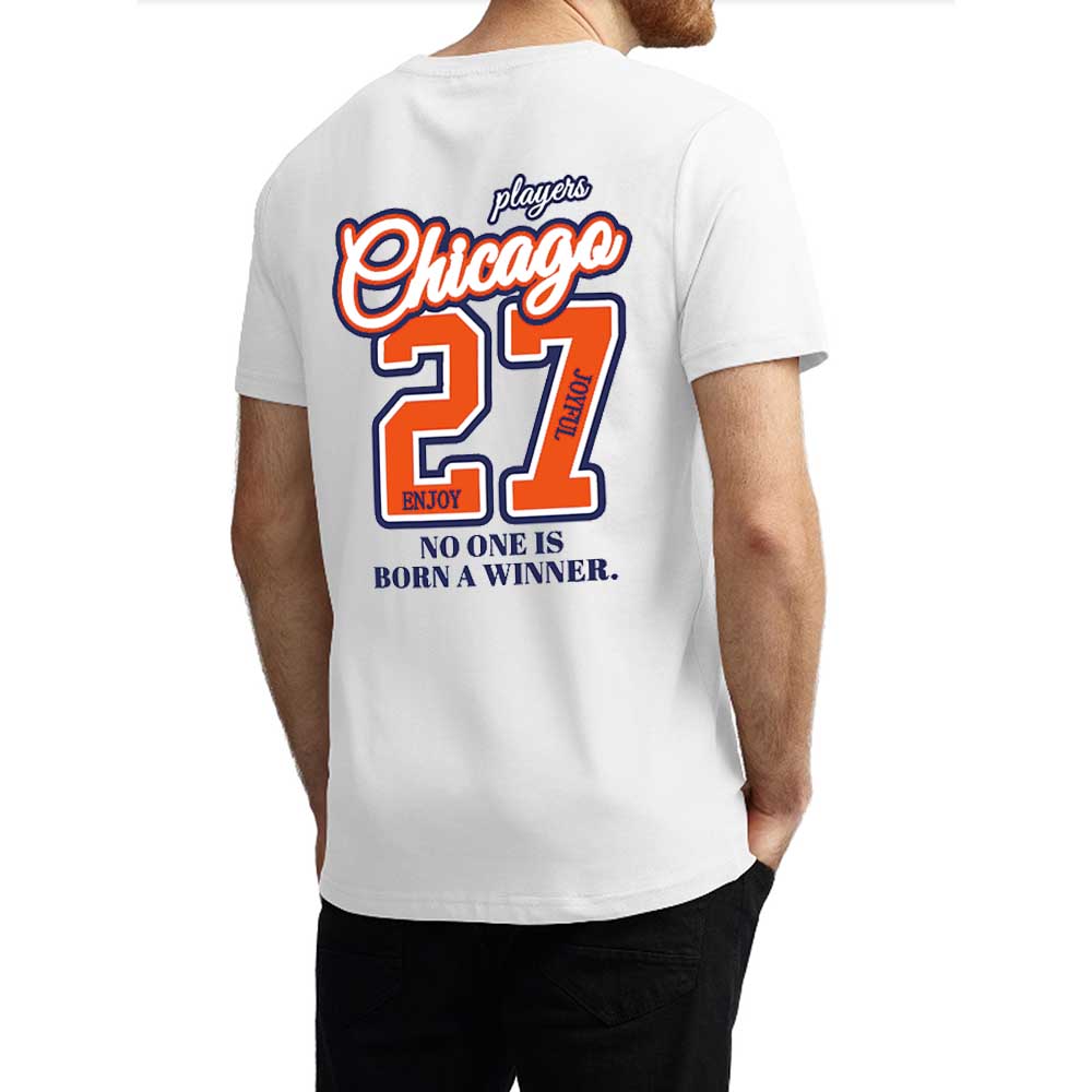 Men's Pure Cotton T-Shirt with Print
