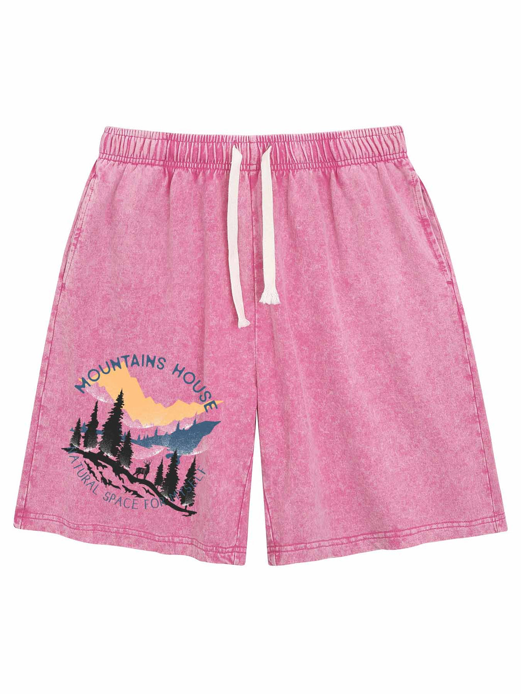 Water Wash Shorts Single Sided Print Tbb001
