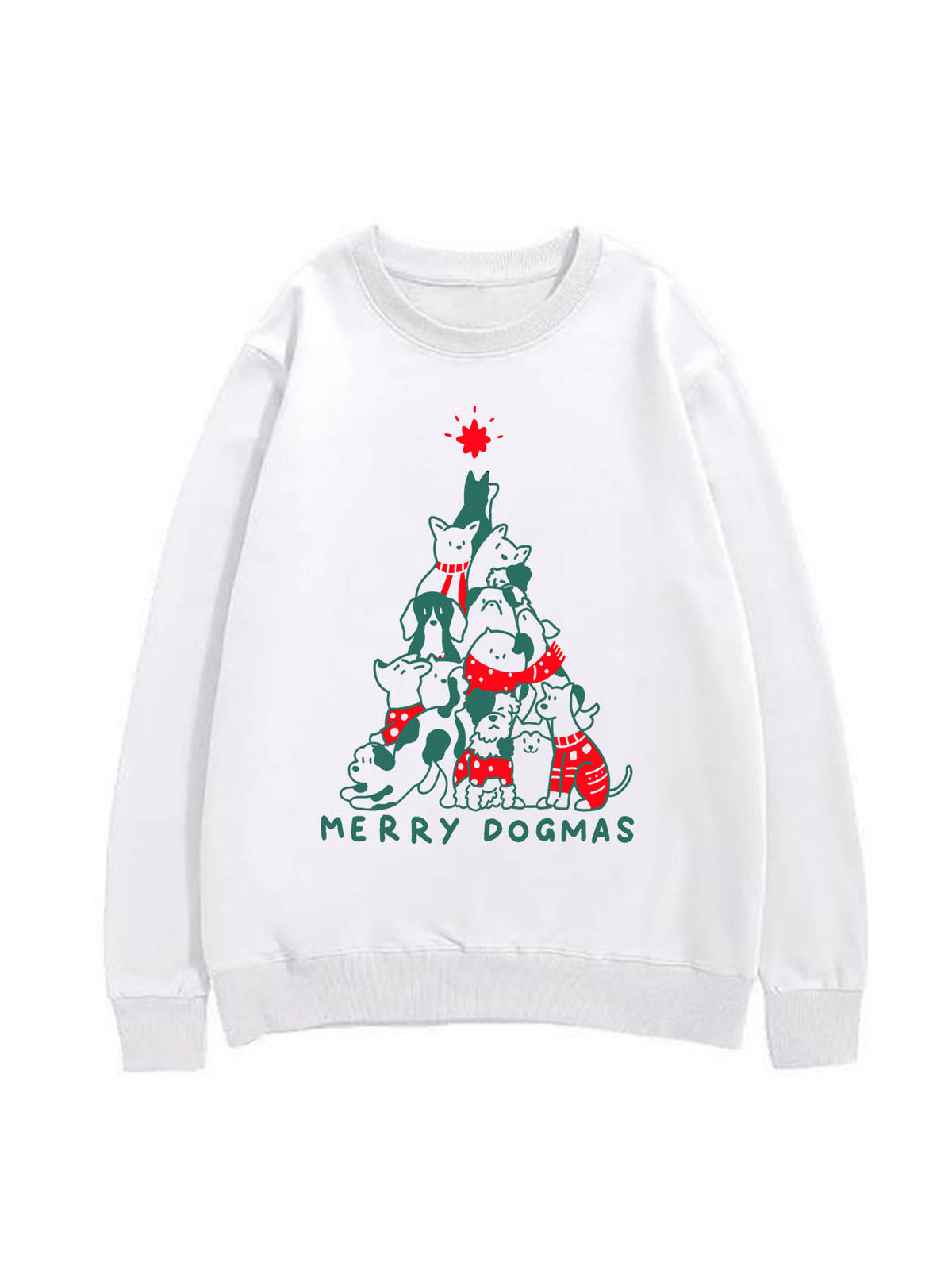 Round Neck Heat Transfer Sweatshirt Single Sided Print
