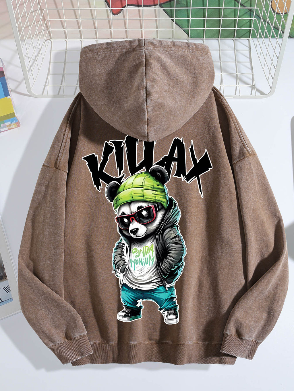 Faded Hoodie Single Sided Print Tbb001
