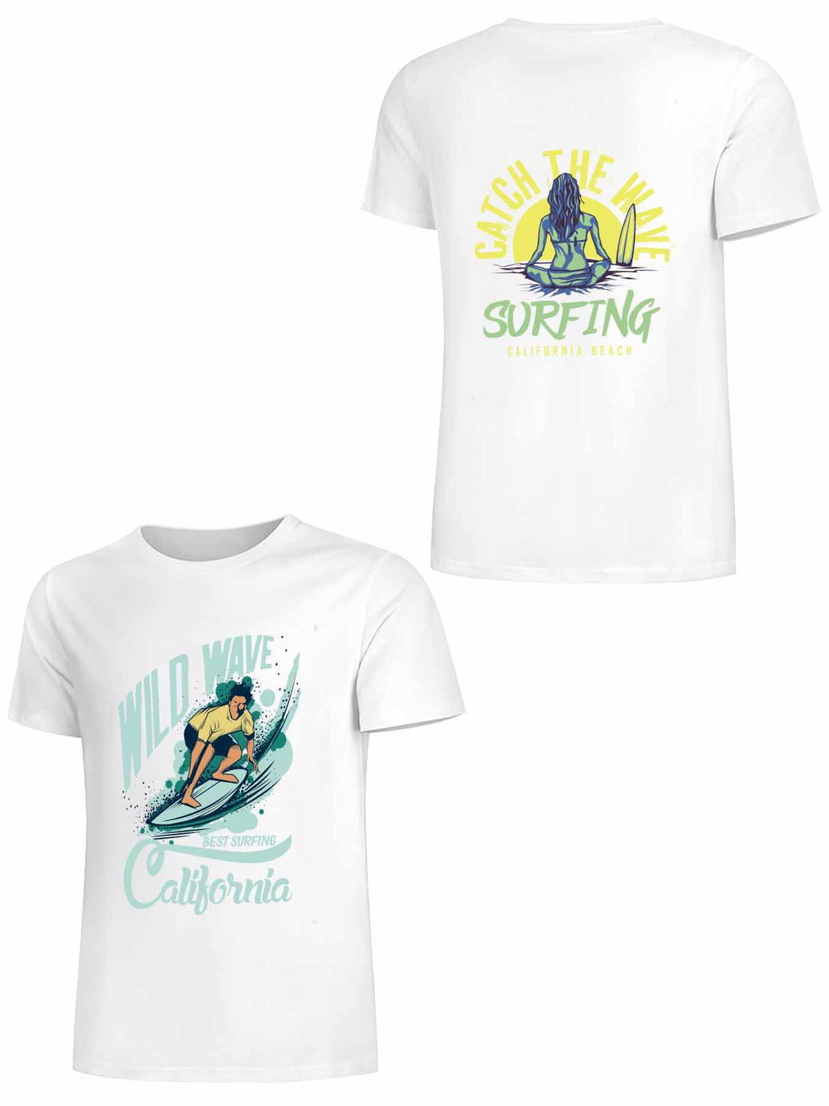 Double Sided Print Short Sleeve T Shirt Tbb001