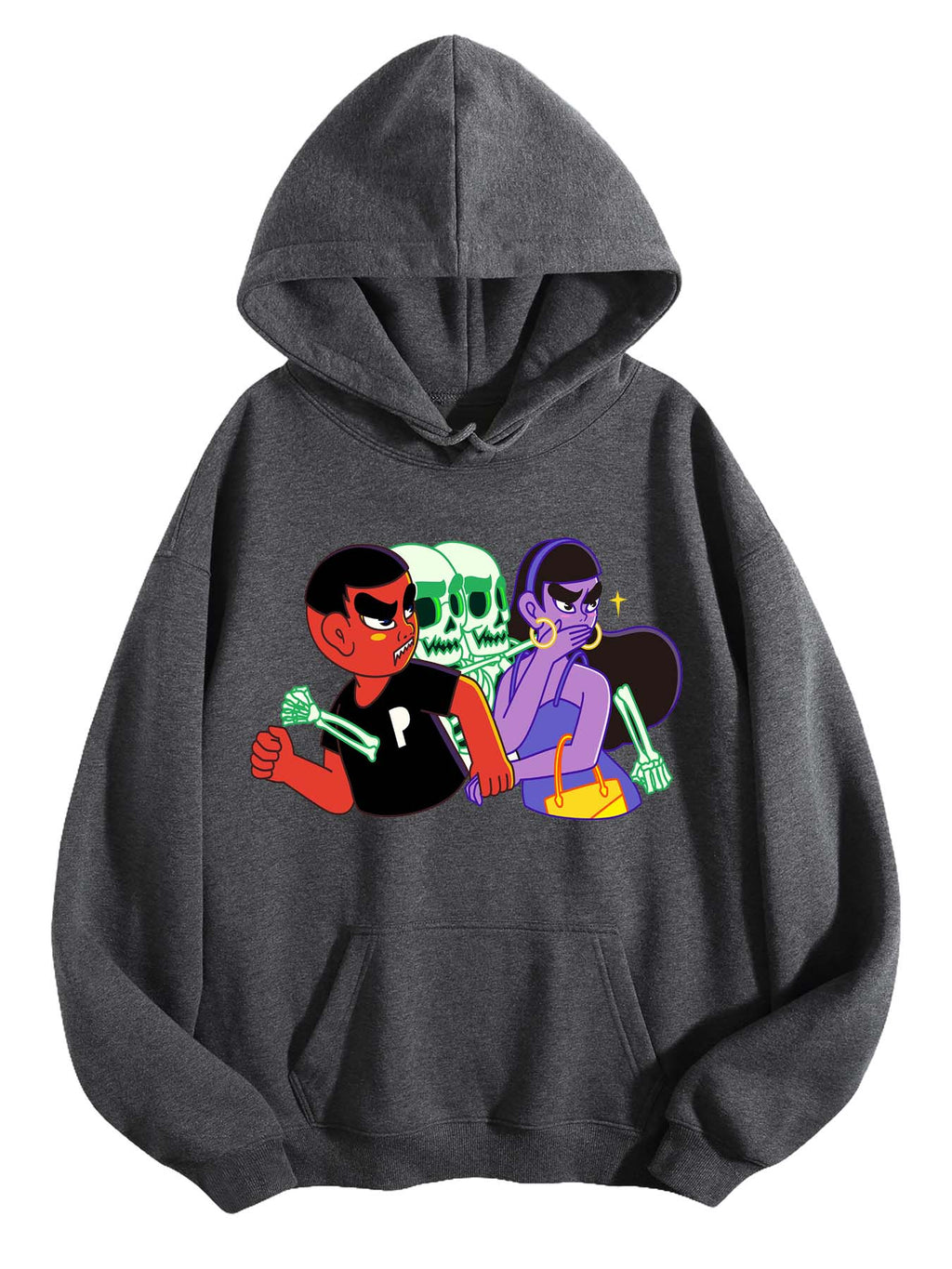 Hooded Pullover with Drawstring Tbb001 Us Ship