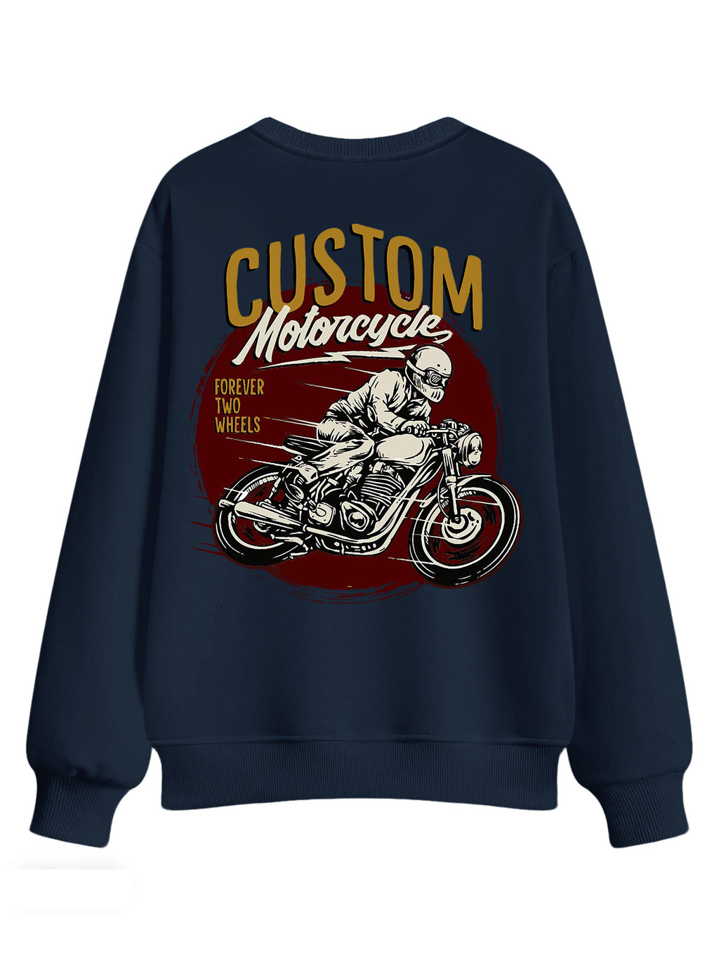 Round Neck Sweatshirt Double Sided Print Tbb001
