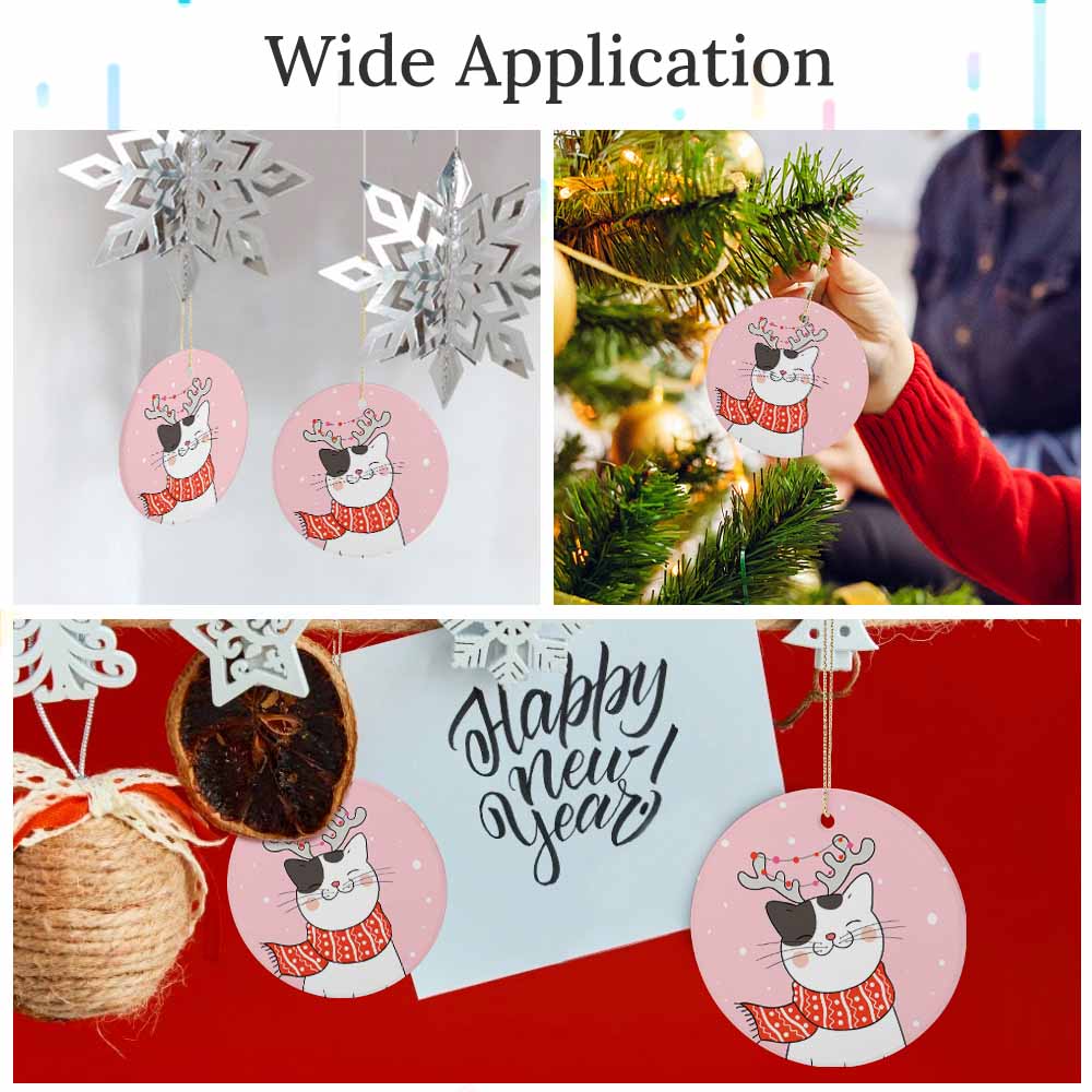 Ceramic Round Ornament Single Sided