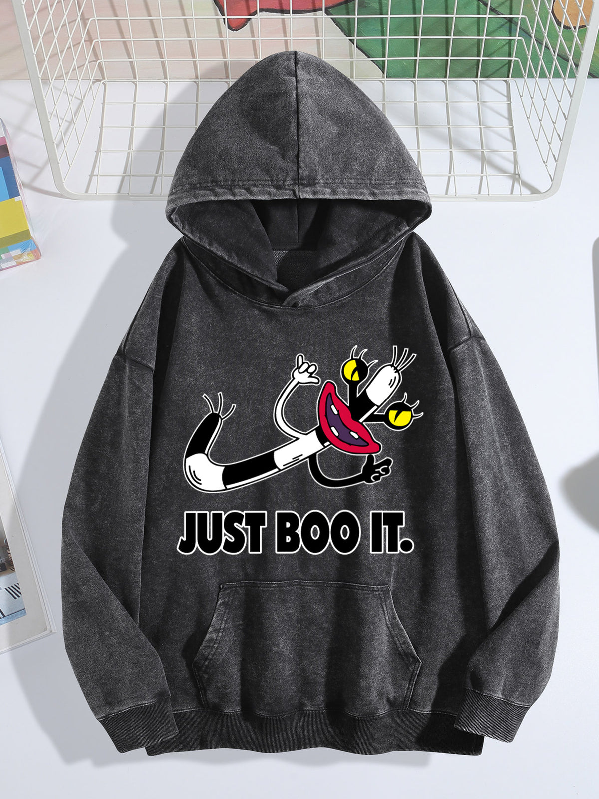 Faded Hoodie Single Sided Print Tbb001