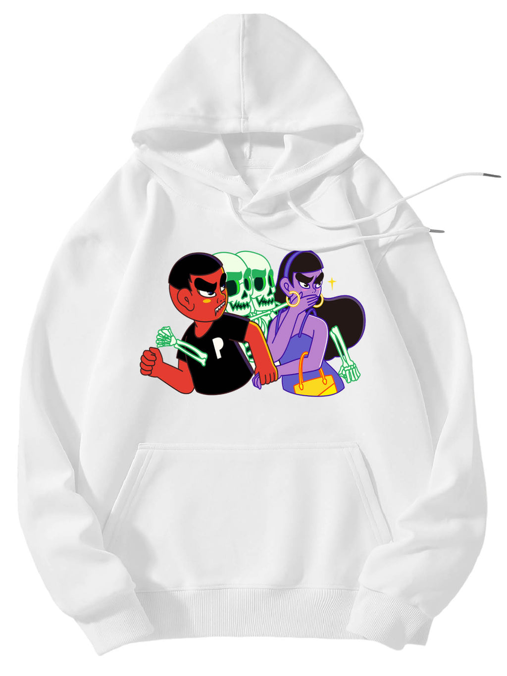 Hooded Pullover with Drawstring Tbb001 Us Ship