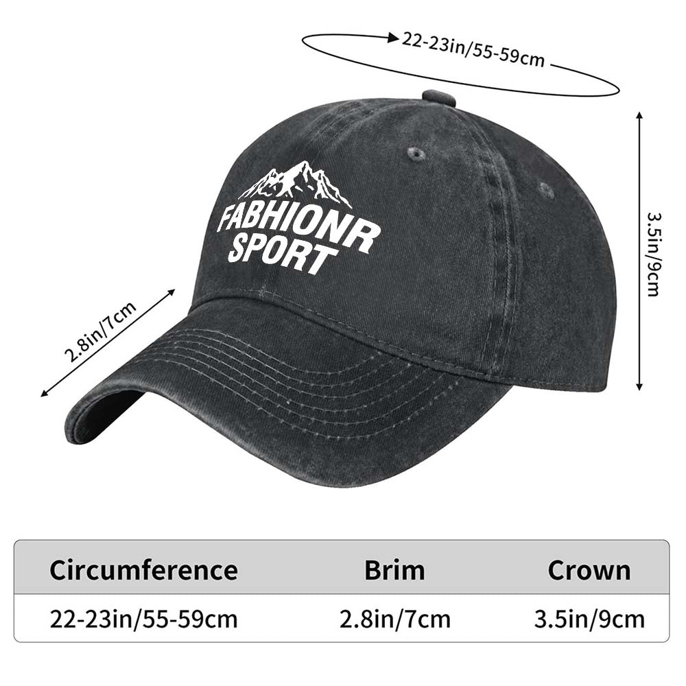 Italian Adult Water Wash Denim Baseball Cap Tbb001