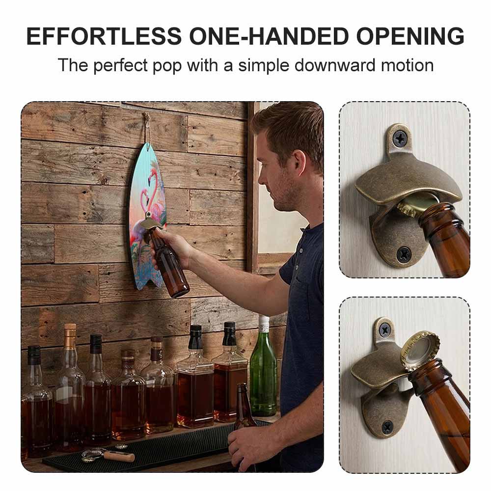 Wooden Wall Bottle Opener Multiple Styles