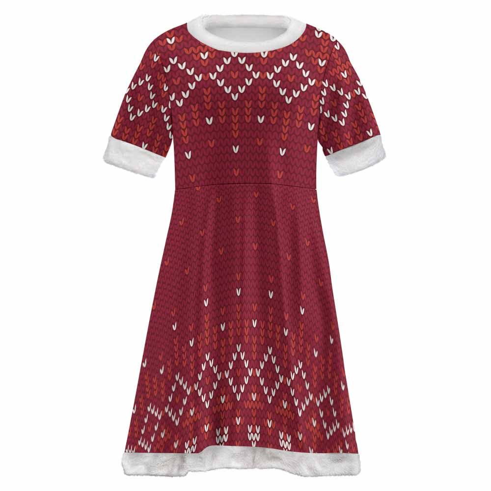 Kids Christmas Dress Dqrdd Simple Model