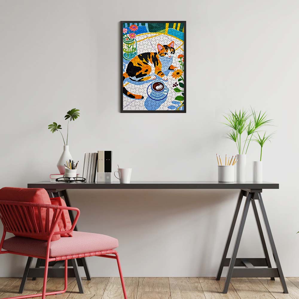 Wooden Puzzle Vertical Single Image