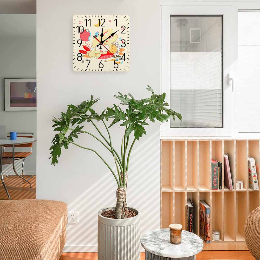 Square Wall Clock 25x25 Mexican Tbb001