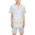 Kids Cuban Collar Pajama Set Lm131