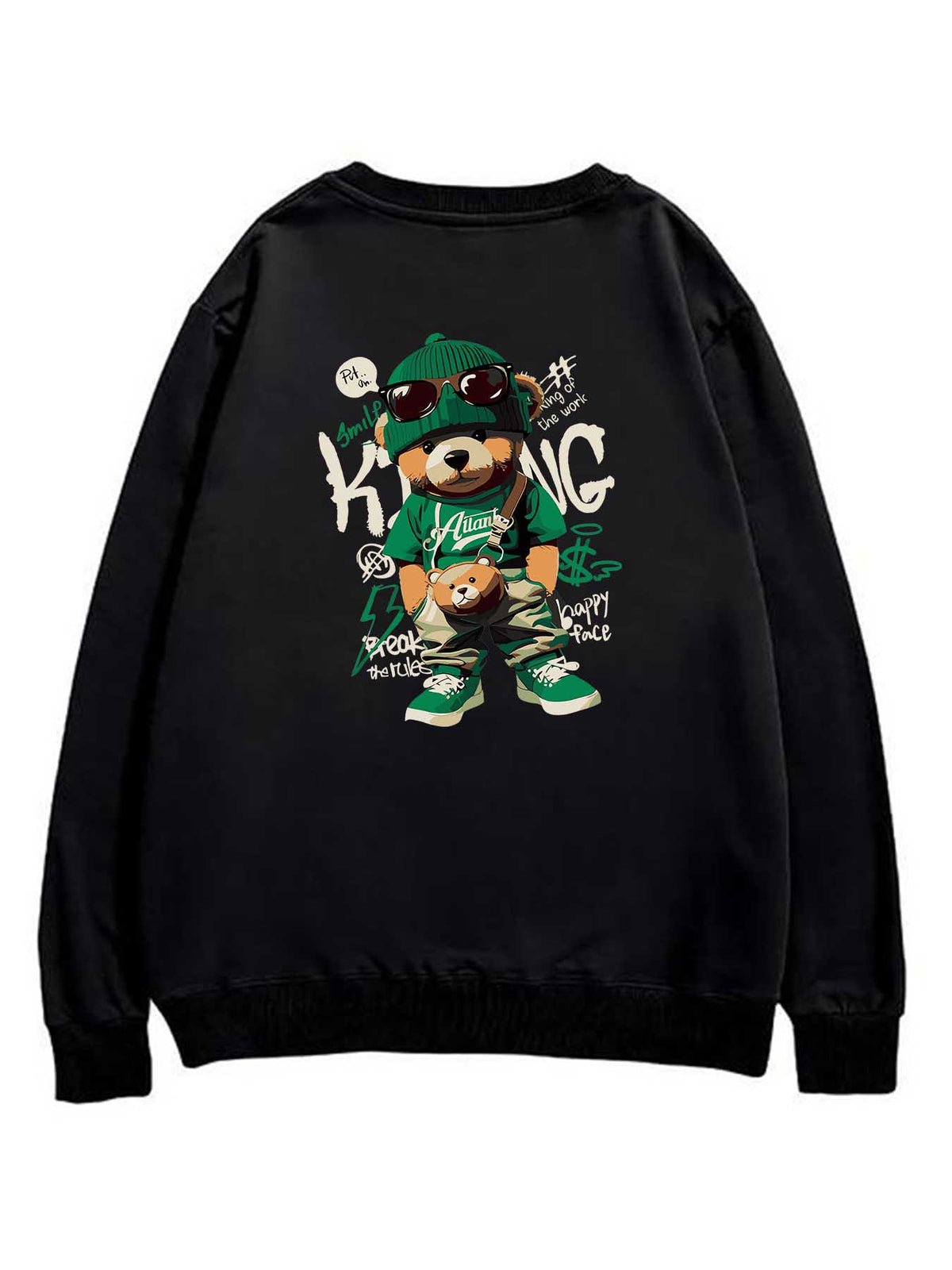 Double Sided Print Round Neck Sweater Tbb001 Japanese