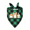 Plaid Pet Triangle Scarf Tbb001 Us Ship