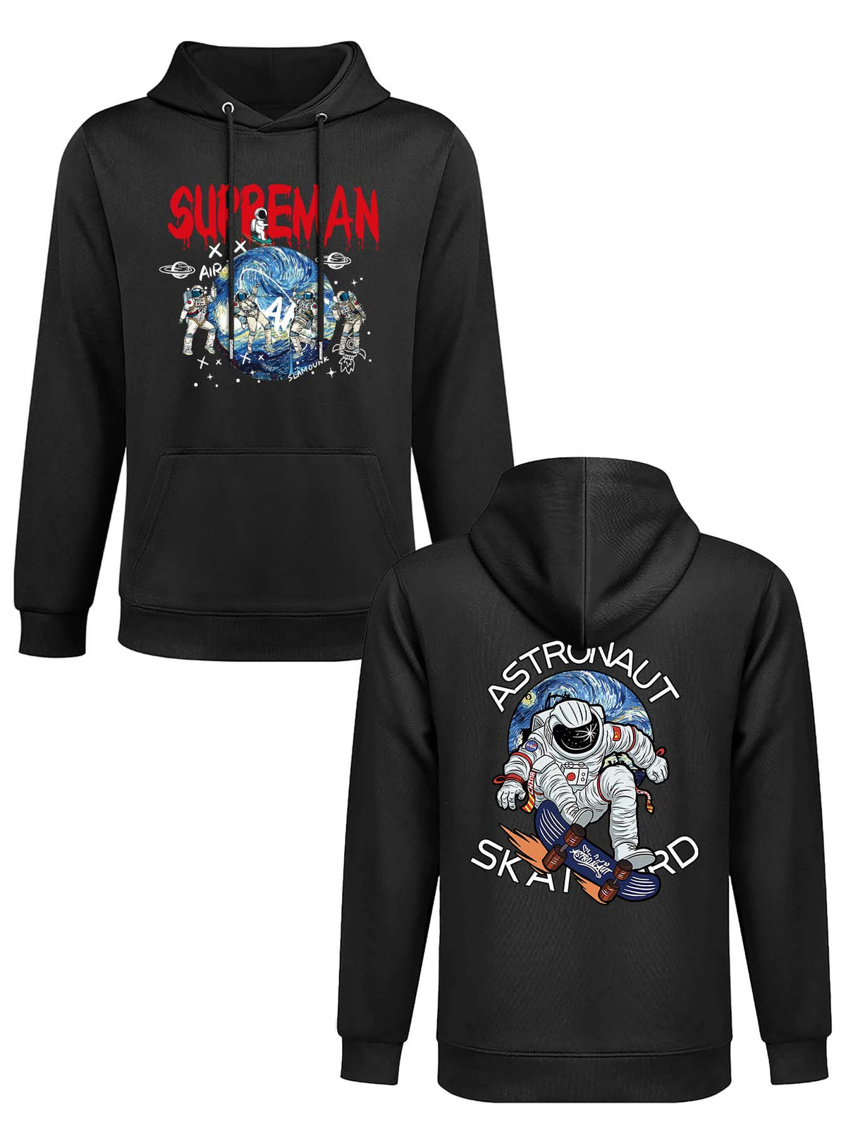 Fleece Hoodie Double Sided Print Canadian Direct