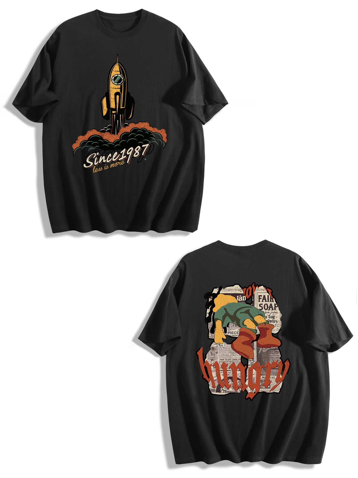 Double Sided Print Short Sleeve T Shirt Tbb001