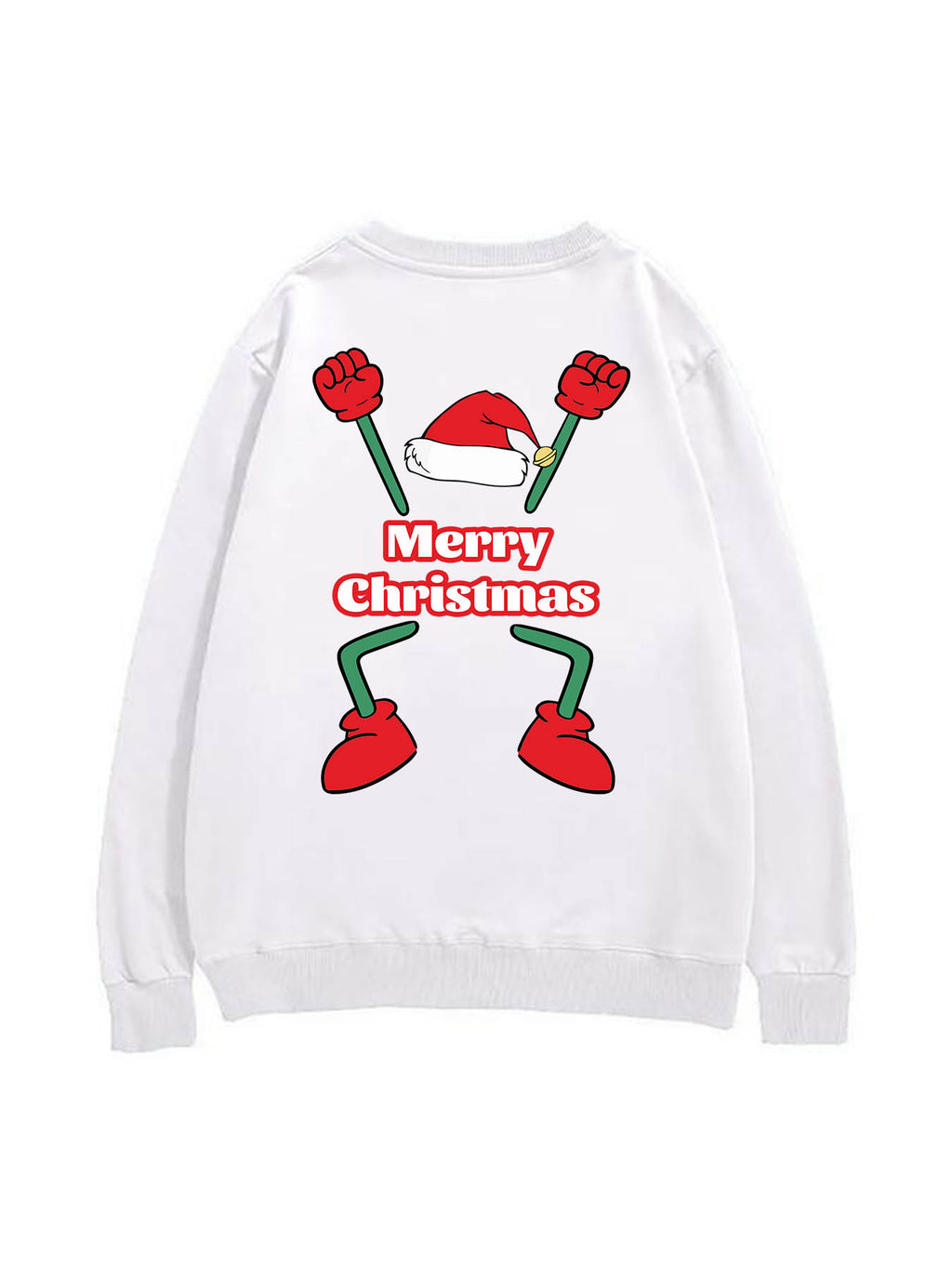Round Neck Heat Transfer Sweatshirt Double Sided Print