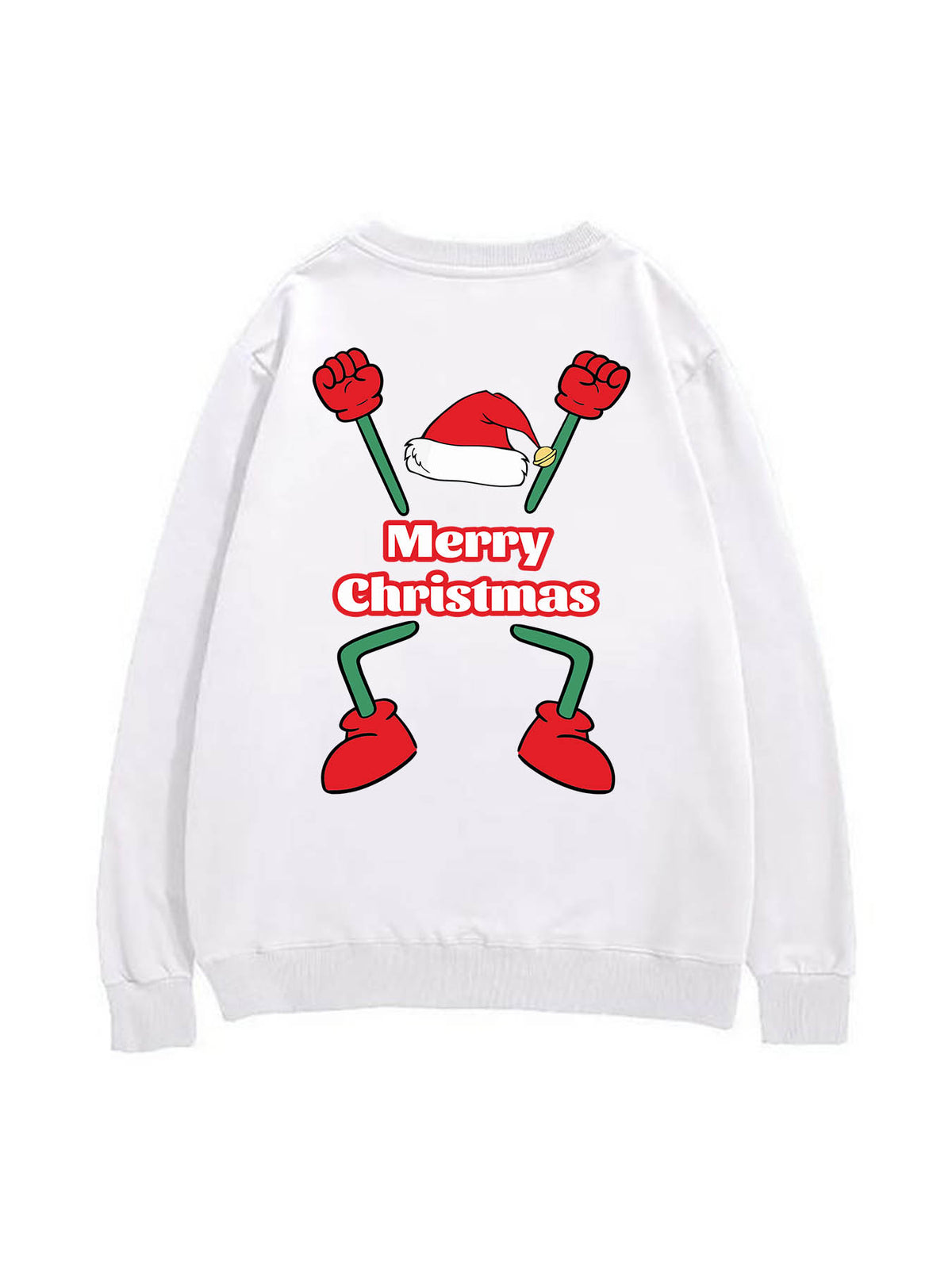 Round Neck Heat Transfer Sweatshirt Double Sided Print