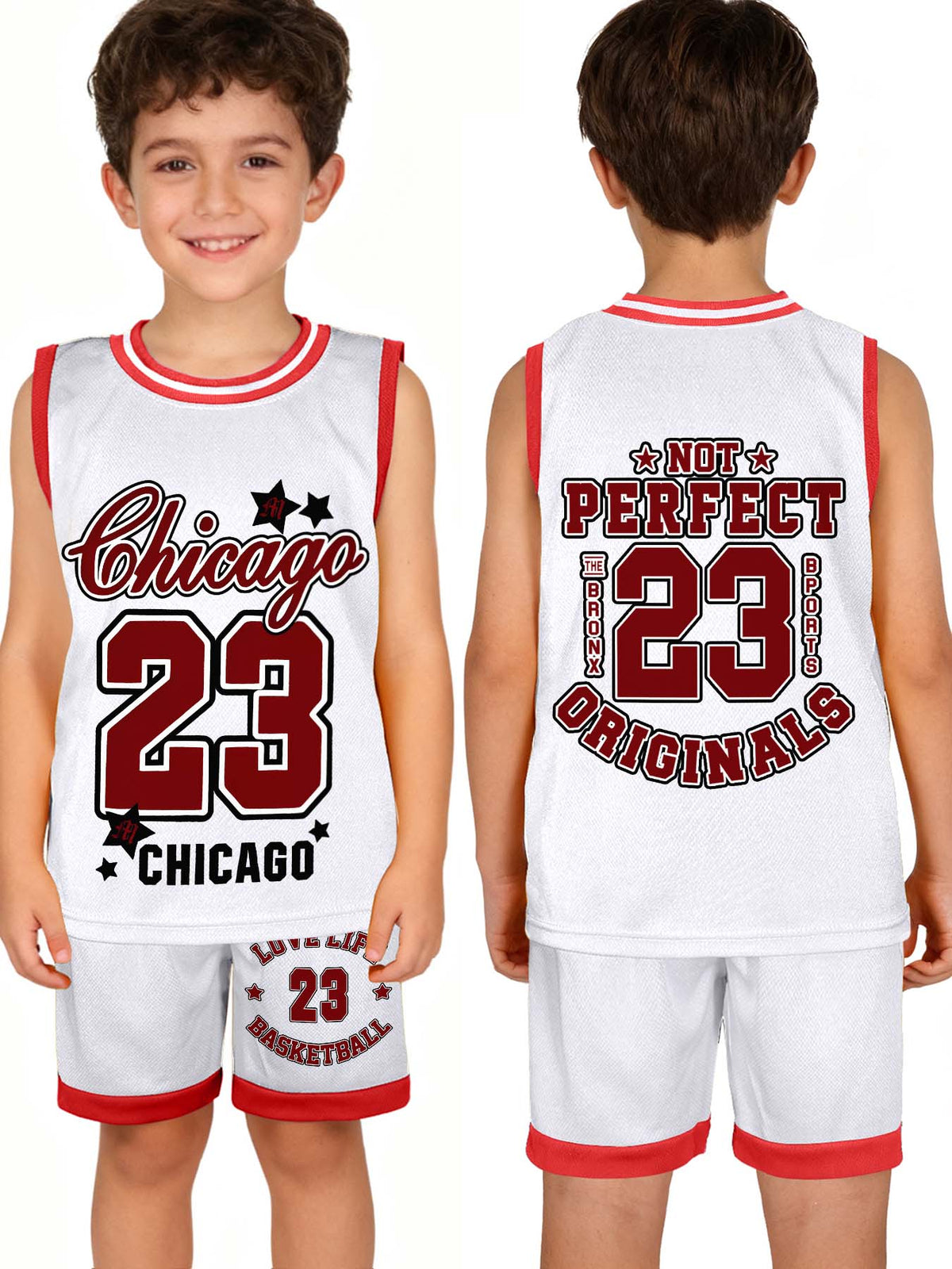 Kids Basketball Uniform Set Tbb001 Us Ship