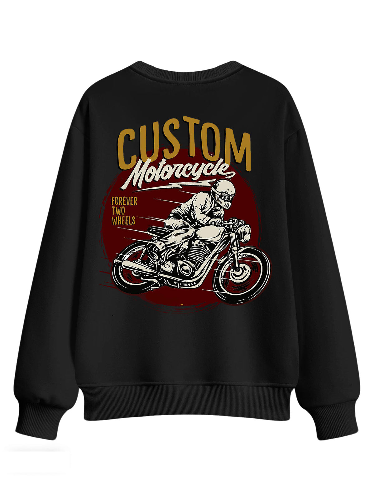 Round Neck Sweatshirt Double Sided Print Tbb001