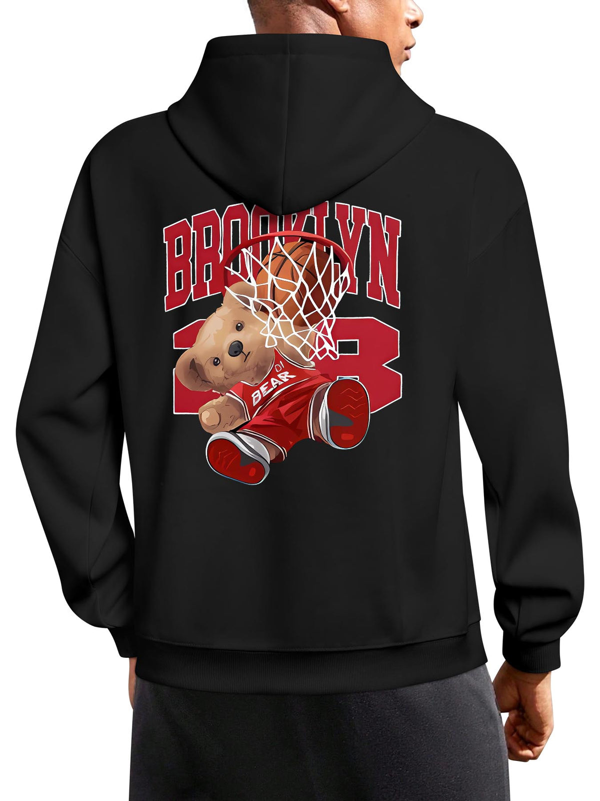 Japanese Hoodie Pullover Back Print Tbb001
