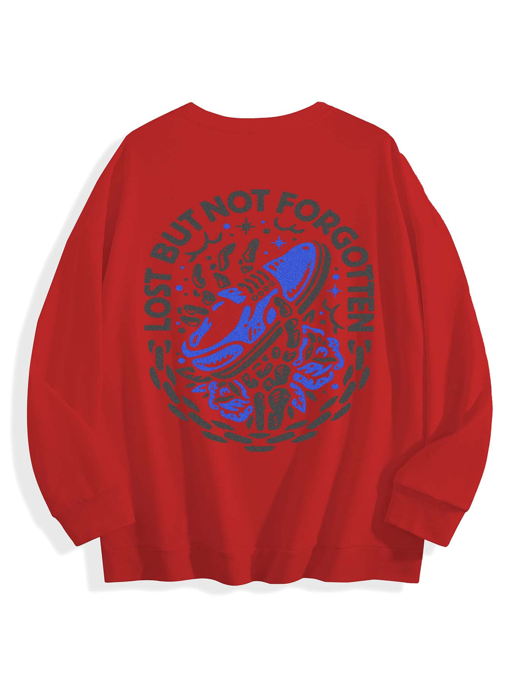 Round Neck Sweatshirt Back Print