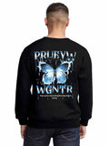 Fleece Crew Neck Pullover Back Print Mexican Tbb001