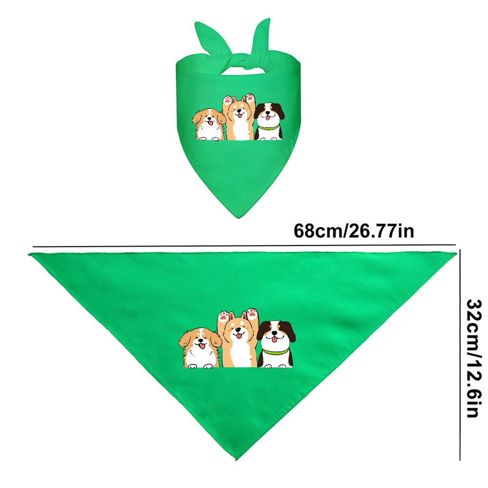 Solid Pet Triangle Scarf Free Shipping Usa