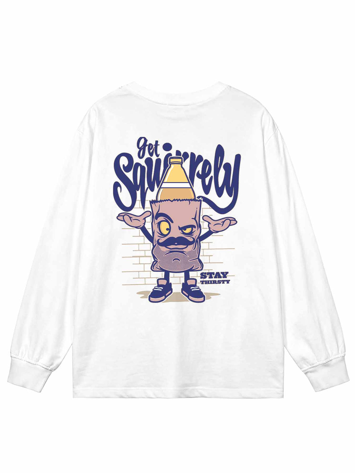 Cotton Long Sleeve Tee Single Sided Print Tbb001