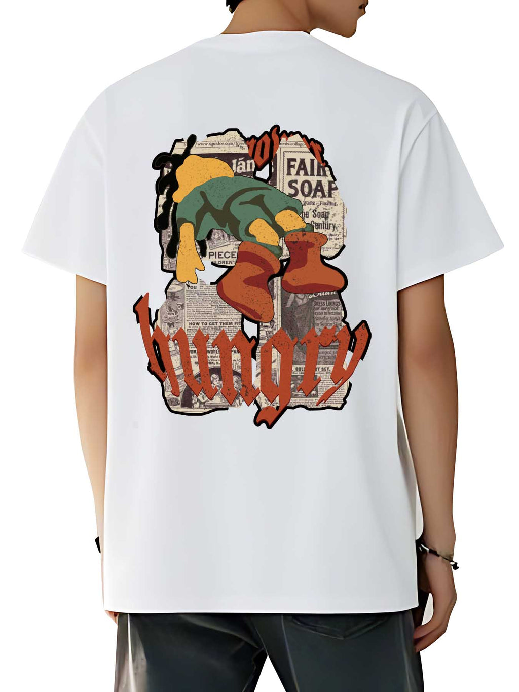 Double Sided Print Short Sleeve T Shirt Tbb001