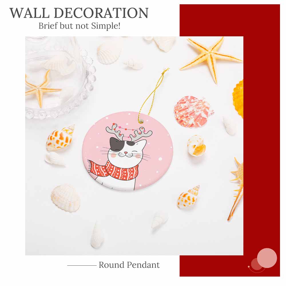 Ceramic Round Ornament Single Sided