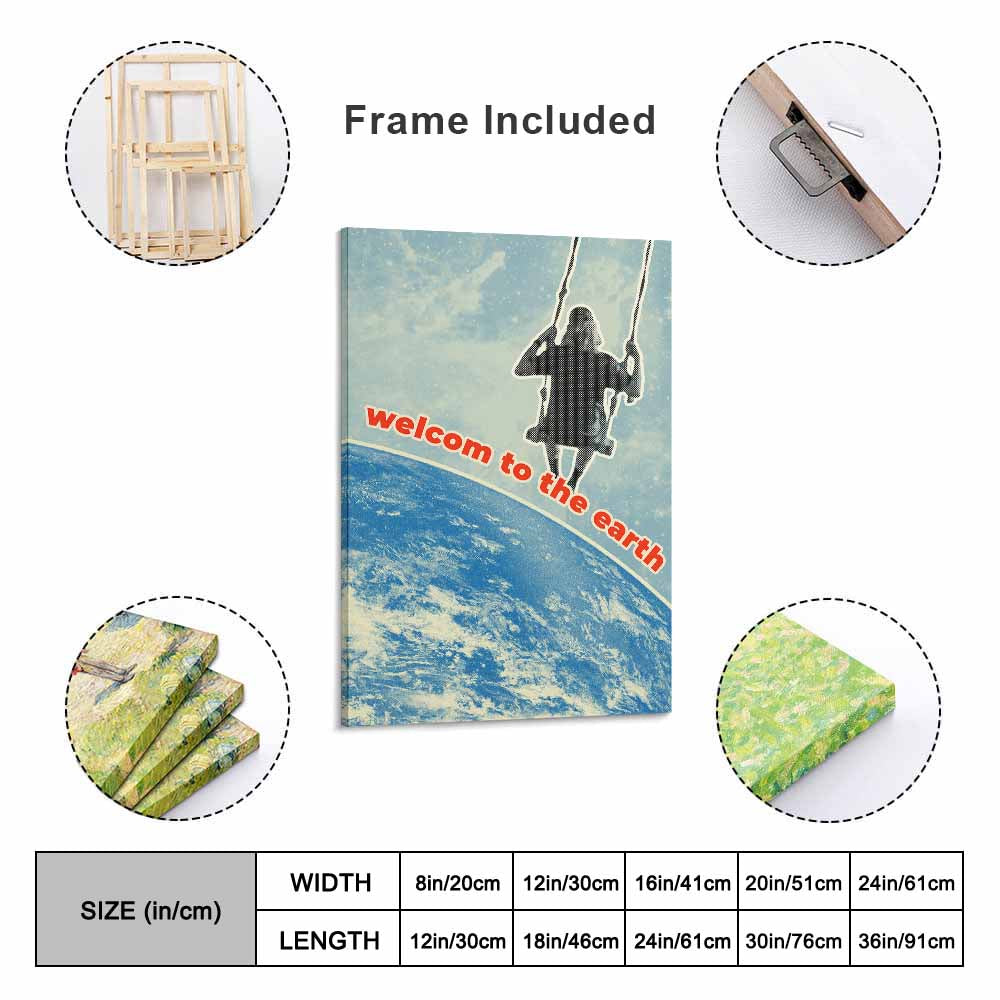 Decorative Frame Painting Vertical 2 3 Ratio