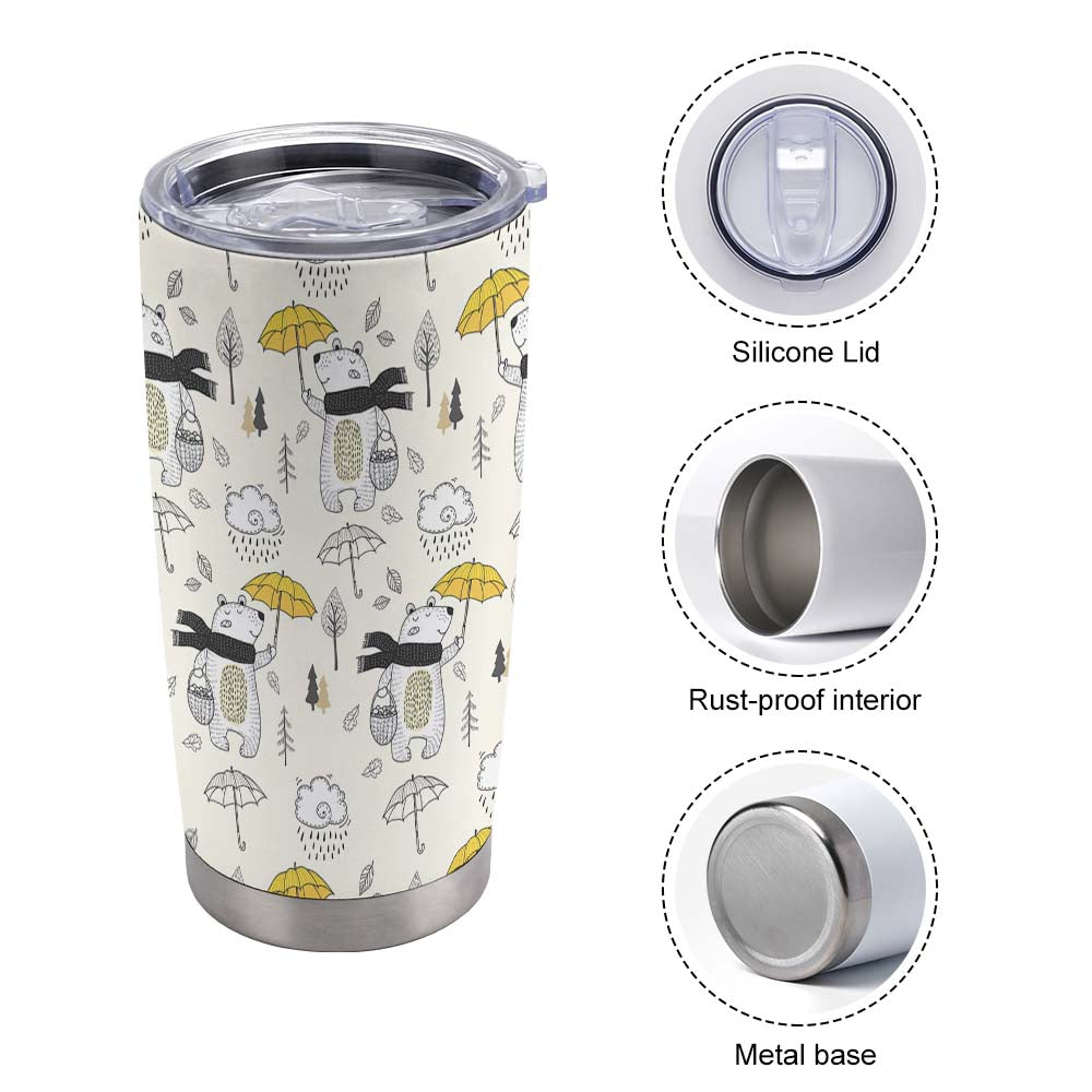 Silver Rim 20oz Auto Cup Tbb001